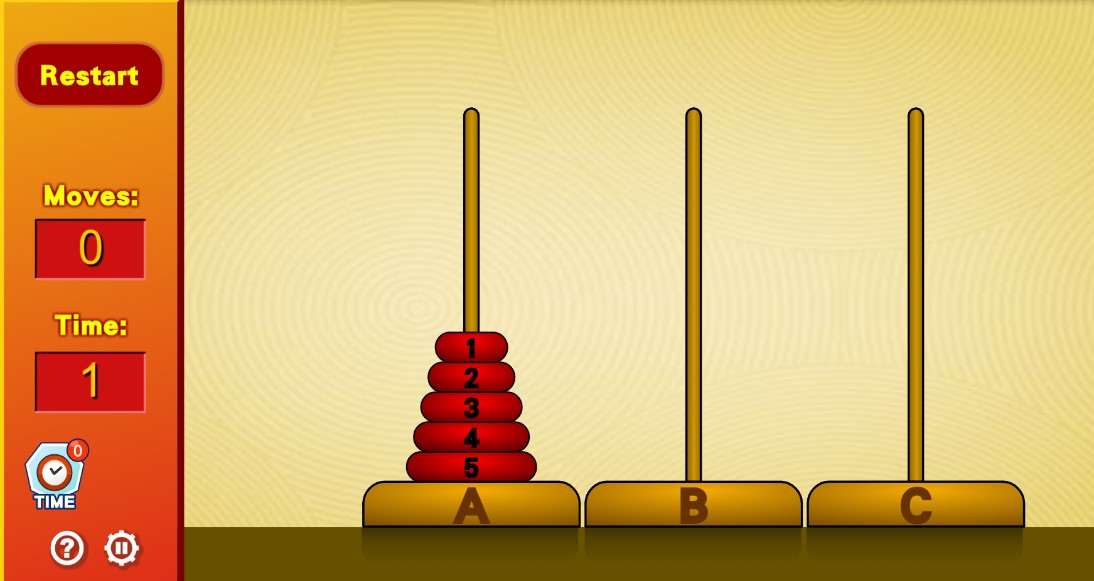 Tower of Hanoi screenshot